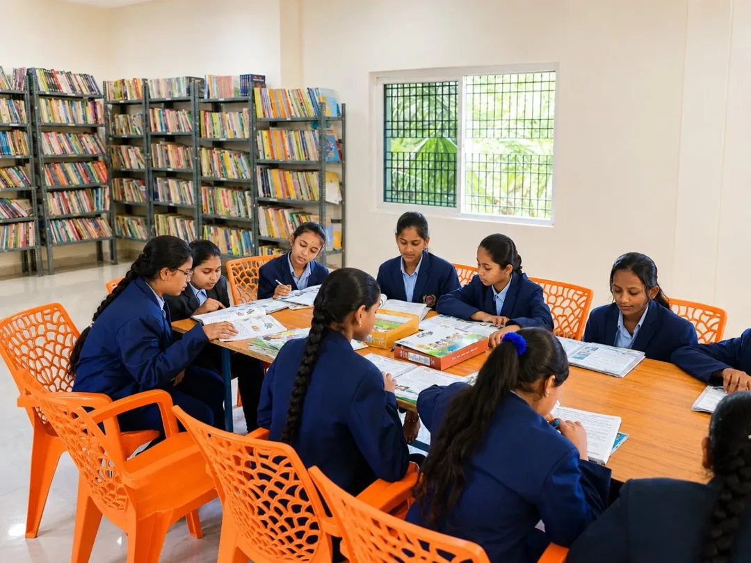 Blue Moon School library